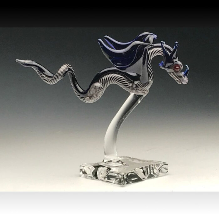 Small Flying Dragon - Zebra/Blue
