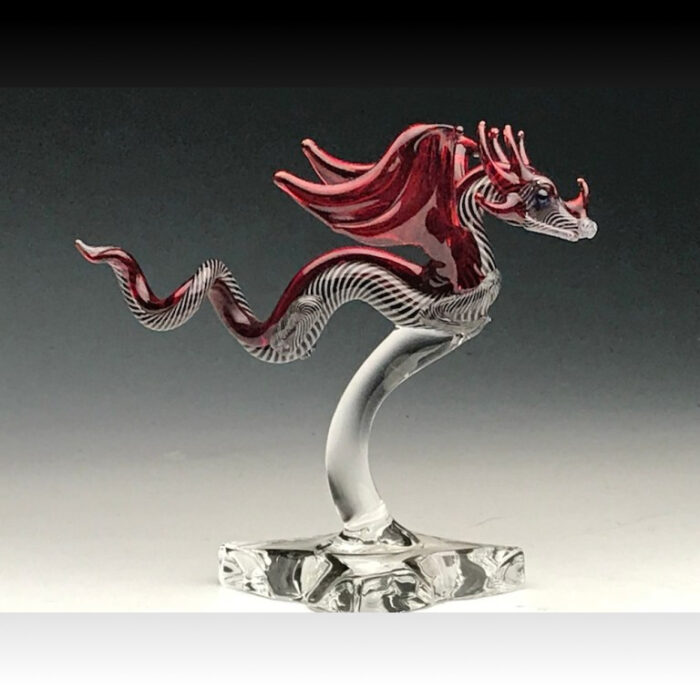 Small Flying Dragon - Zebra/Red