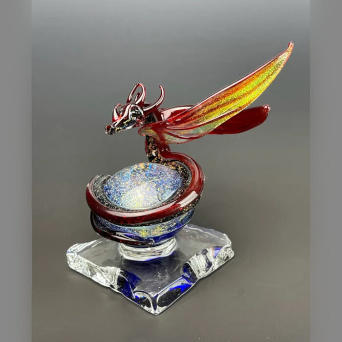 Small Red Dragon on Dichro Orb