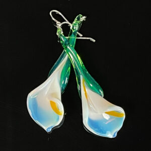 Calla Lily Earring - White