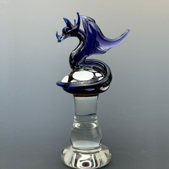 Dragon on Mushroom - Blue